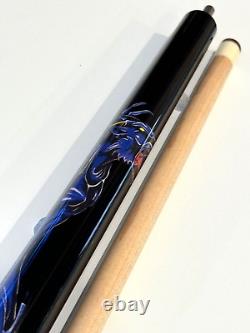 Viking Black Dragon Pool Cue 13.00 MM Vikore Shaft New Ships Free N Free Case