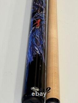 Viking Black Dragon Pool Cue 13.00 MM Vikore Shaft New Ships Free N Free Case