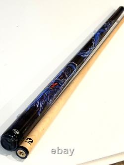 Viking Black Dragon Pool Cue 13.00 MM Vikore Shaft New Ships Free N Free Case