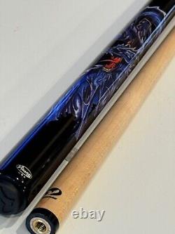 Viking Black Dragon Pool Cue 13.00 MM Vikore Shaft New Ships Free N Free Case