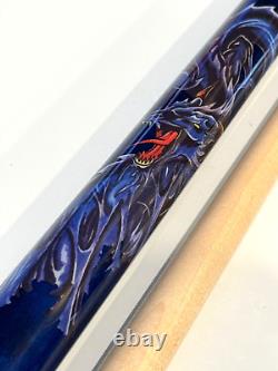 Viking Blue Dragon Pool Cue 13.00 MM Vikore Shaft New Ships Free N Free Case