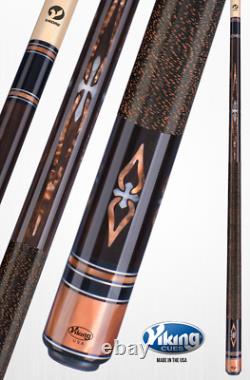 Viking Ltd Pool Cue #a542 Tiger 13 MM Tip Vikore Shaft New Ships Free Free Case