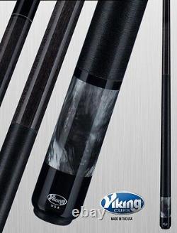 Viking USA 2pc Pool Cue a283 Billiards custom new Smoke Pearl 12.75mm, withGlove