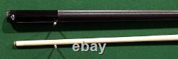 Viking USA pool Cue BLACK Stain Irish Linen Wrap Billiards Custom new 12.75 MM