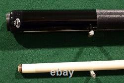 Viking USA pool Cue BLACK Stain Irish Linen Wrap Billiards Custom new 12.75 MM