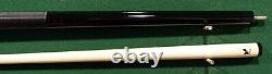 Viking USA pool Cue BLACK Stain Irish Linen Wrap Billiards Custom new 12.75 MM