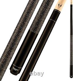 Viking Valhalla VA111 Hard Rock Maple Linen Wrap Pool/Billiard Cue Black