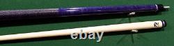 Viking pool cue, Vikore 13 mm Shaft Billiards Custom purple Pearl Arrowhead