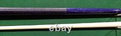 Viking pool cue, Vikore 13 mm Shaft Billiards Custom purple Pearl Arrowhead