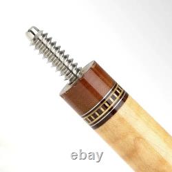 Vintag Coker Custom Cue 2 Shafts 3/8-10 Joint Curly Maple Billiard Pool stick