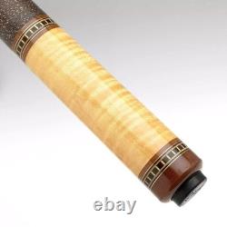 Vintag Coker Custom Cue 2 Shafts 3/8-10 Joint Curly Maple Billiard Pool stick
