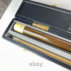 Vintage 2 Pc Crystal Leisure Wizard Pool Cue & Hard Case 58 19oz CUSTOM