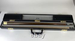 Vintage 2 Pc Crystal Leisure Wizard Pool Cue & Hard Case 58 19oz CUSTOM
