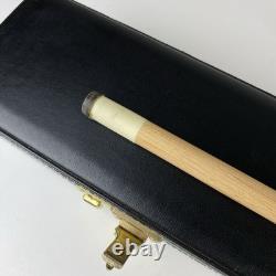 Vintage 2 Pc Crystal Leisure Wizard Pool Cue & Hard Case 58 19oz CUSTOM