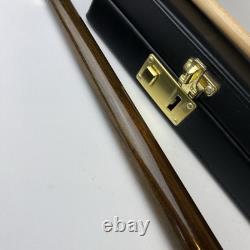 Vintage 2 Pc Crystal Leisure Wizard Pool Cue & Hard Case 58 19oz CUSTOM