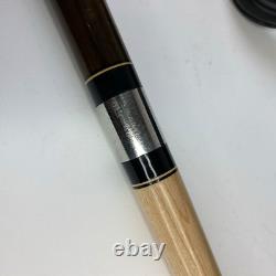 Vintage 2 Pc Crystal Leisure Wizard Pool Cue & Hard Case 58 19oz CUSTOM