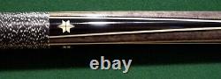 Vintage 4 Ebony Point Pool Cue Adam Inlaid billiards, custom new old stock