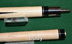 Vintage Adam 2 pc Pool Cue Billiards, custom 4pt cuestick New Hand Inlaid Stick