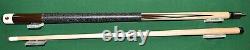 Vintage Adam 2 pc Pool Cue Billiards, custom 4pt cuestick New Hand Inlaid Stick