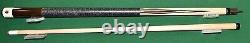 Vintage Adam 2 pc Pool Cue Billiards, custom 4pt cuestick New Hand Inlaid Stick