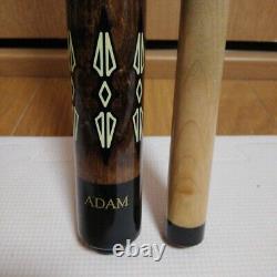 Vintage Adam Billiard Cue XV? 2 Pieces Old Pool Stick Made In Japan Adam Custom