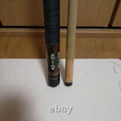 Vintage Adam Billiard Cue XV? 2 Pieces Old Pool Stick Made In Japan Adam Custom