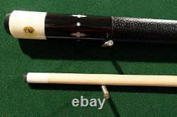 Vintage Adam Gus Szamboti 2pc Pool Cue HOF Replica leather Billiard Custom Stick
