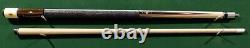 Vintage Adam Gus Szamboti 2pc Pool Cue HOF Replica leather Billiard Custom Stick