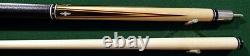 Vintage Adam Gus Szamboti 2pc Pool Cue HOF Replica leather Billiard Custom Stick