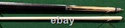 Vintage Adam Gus Szamboti 2pc Pool Cue HOF Replica leather Billiard Custom Stick