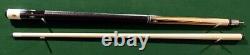 Vintage Adam Gus Szamboti 2pc Pool Cue HOF Replica leather Billiard Custom Stick