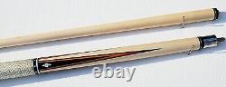 Vintage Adam Gus Szamboti 2pc Pool Cue HOF Replica linen Billiard Custom Stick