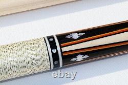 Vintage Adam Gus Szamboti 2pc Pool Cue HOF Replica linen Billiard Custom Stick