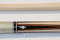 Vintage Adam Gus Szamboti 2pc Pool Cue HOF Replica linen Billiard Custom Stick