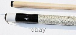 Vintage Adam Gus Szamboti 2pc Pool Cue HOF Replica linen Billiard Custom Stick