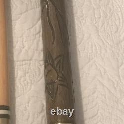 Vintage Custom Carved Wood Billiard 4 Piece Cue Pool Stick 59