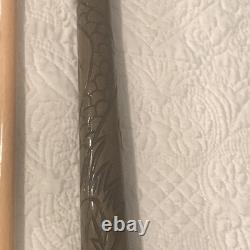 Vintage Custom Carved Wood Billiard 4 Piece Cue Pool Stick 59