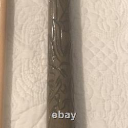 Vintage Custom Carved Wood Billiard 4 Piece Cue Pool Stick 59