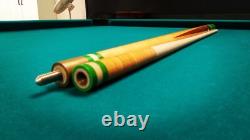 Vintage Custom Sneaky Pete Billiards Pool Cue 4 Cocobolo Points & MOP Diamonds
