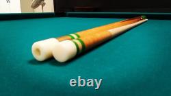Vintage Custom Sneaky Pete Billiards Pool Cue 4 Cocobolo Points & MOP Diamonds