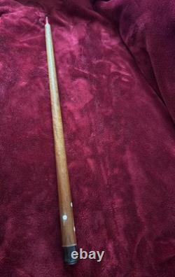 Vintage Eddie Craft Custom Pool Cue 57 18oz, Classic Pearl Inlays