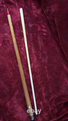 Vintage Eddie Craft Custom Pool Cue 57 18oz, Classic Pearl Inlays