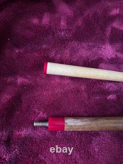 Vintage Eddie Craft Custom Pool Cue 57 18oz, Classic Pearl Inlays