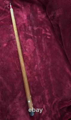 Vintage Eddie Craft Custom Pool Cue 57 18oz, Classic Pearl Inlays