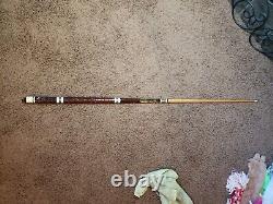 Vintage Golden Shark Line Custom Crafted Pool Cue by Bob & Chet 57.5 Long