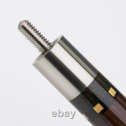 Vintage Huebler Custom Cue Birdseye/Brownwood 5/16-18 Joint Billiards Pool stick