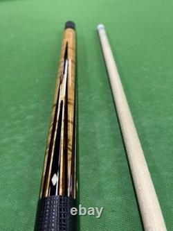 Vintage J. Pechauer Custom Pool Cue Leather Wrap 14T Joint Billiards stick
