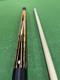 Vintage J. Pechauer Custom Pool Cue Leather Wrap 14t Joint Billiards Stick