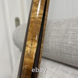 Vintage J. Pechauer Custom Pool Cue Leather Wrap 14T Joint Billiards stick