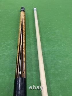Vintage J. Pechauer Custom Pool Cue Leather Wrap 14T Joint Billiards stick